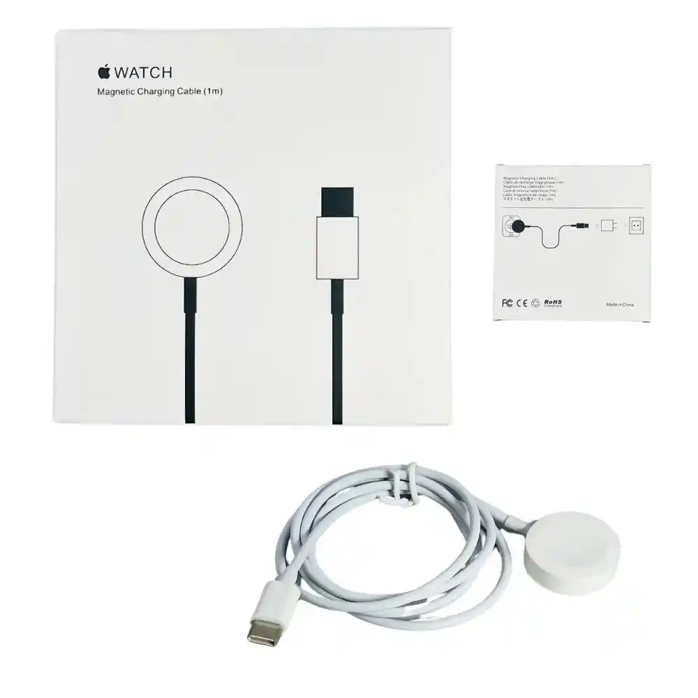 Cable Cargador Magnético Para Apple Watch Tipo C De 1 Metro
