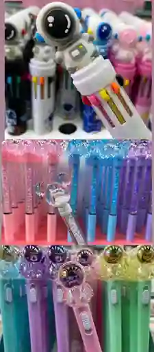 Hermosos Esferos Animados Varios Diseños Unidad