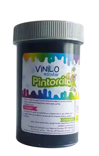 Pintura Vinilo Escolar Negro Pintorcito 145g