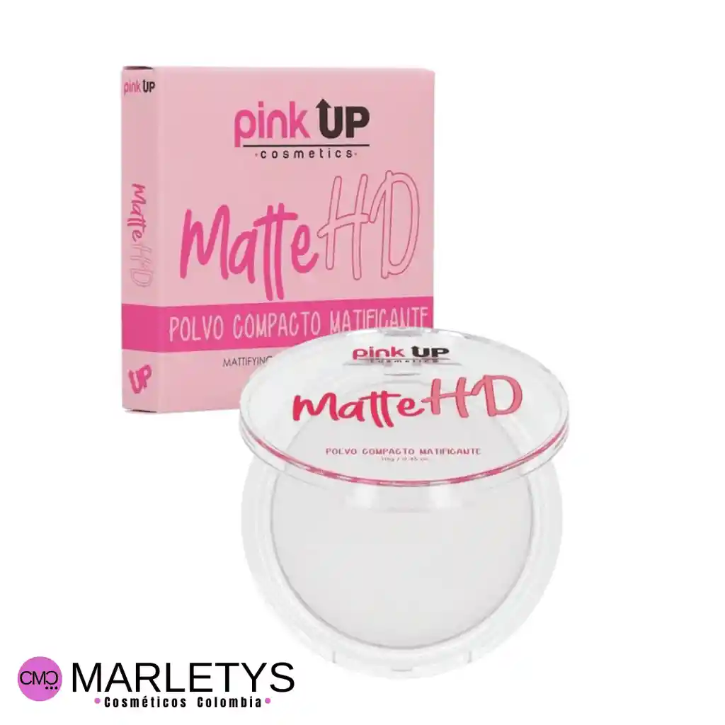 Polvo Compacto Traslúcido Matte Hd Pink Up