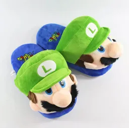 Pantuflas Luigi Mario Bros (talla Única)
