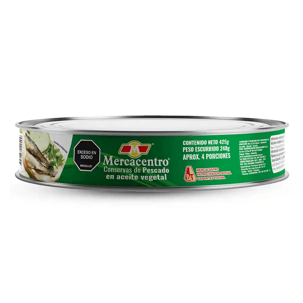 Conserva De Pescado Mercacentro Aceite X 425 G