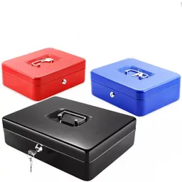 Caja Fuerte Metálica 30 X 24 Cm Con Doble Llave
