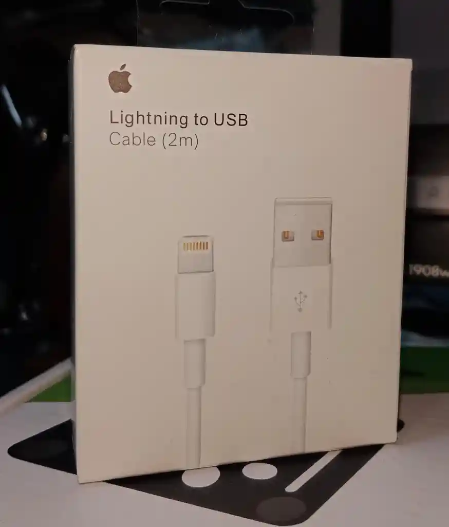 Cable Apple Original 2 Metro Usb A Lightning Compatible Con Iphone 14 13 12 11 Pro Max Xr Xs X 8 7 6 Plus Se Ipad Y Más