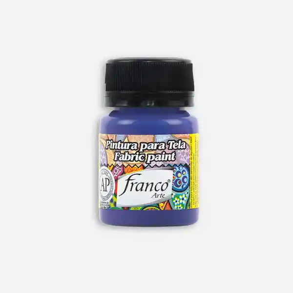 Pintura Violeta Nocturna Tela Franco Arte Textil