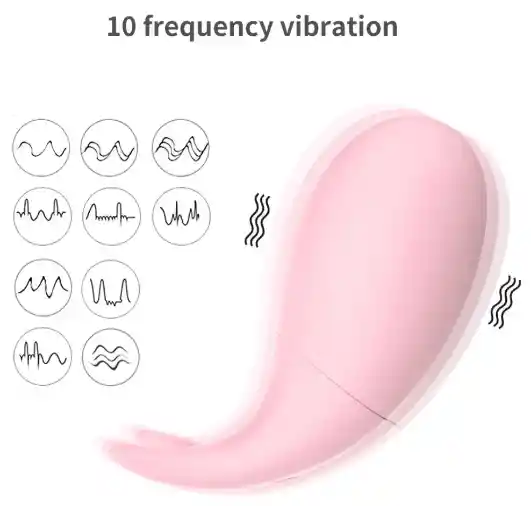 Vibrador Inalámbrico Ballena Recargable Rosado