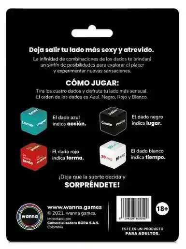 Dados Juego Erótico Wanna