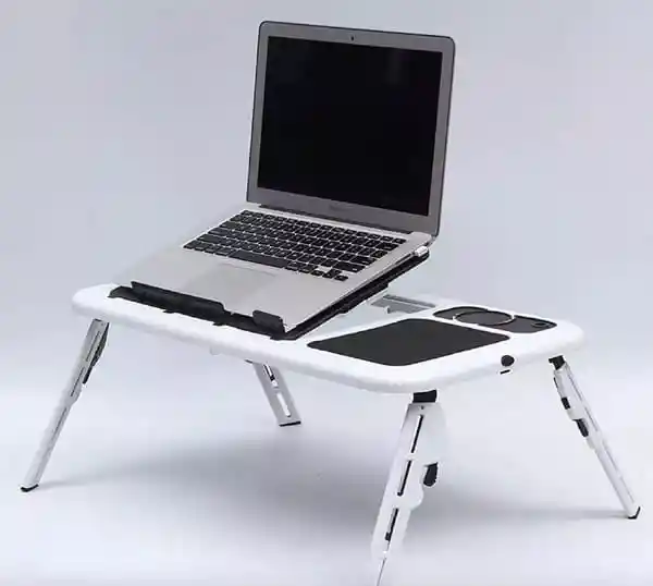 Mesa Portátil Para Computador Usb Porta Vasos