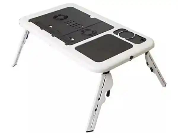 Mesa Portátil Para Computador Usb Porta Vasos