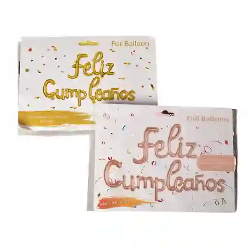 Letrero Cumpleaños Cursivo Celebracion Festejo