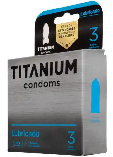 Condones Titanium Lubricado X 3