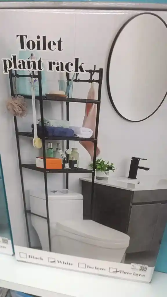 Mueble Organizador De Baño 3nvl Color Blanco