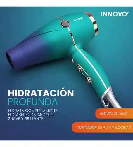 Secador Profesional V-452 Profesinal 3 Temperaturas Potencia 1500w Innovo