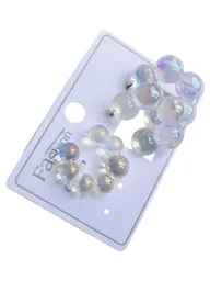 Set De Candonga Y Earcuff Cristal De Globitos Transparente