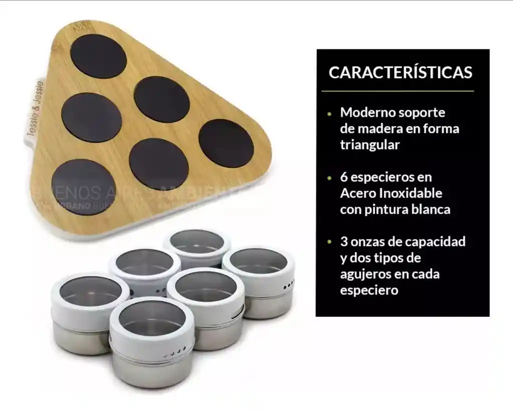 Especiero Magnético X6 Triangulo