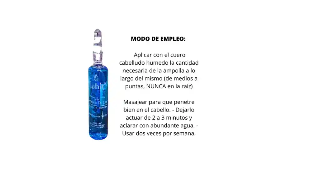 Ampolleta Tratamiento Semillas De Lino Lehit