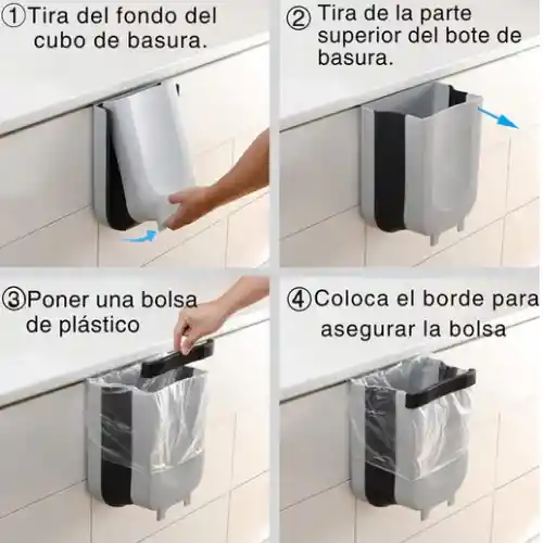 Bote Cesta De Basura Plegable Cocina