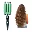 Pinza Onduladora Rizadora Para Cabello En Bucle 3 Tubos Aguacate