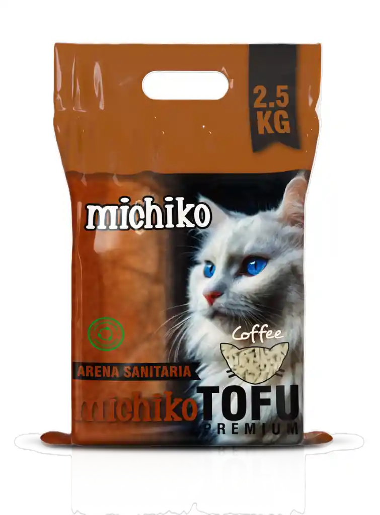 Arena Sanitaria Premium Tofu Ecológica Café 2kg Michiko