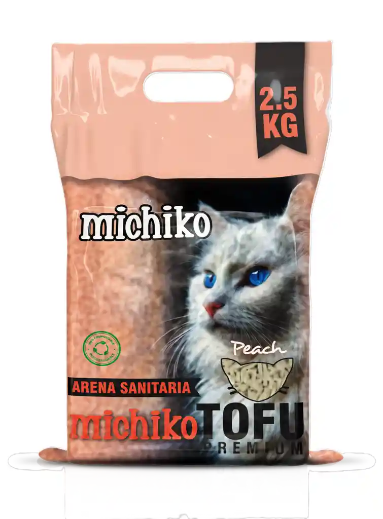 Arena Michiko Tofu Premium Melocotón X 2,5kg