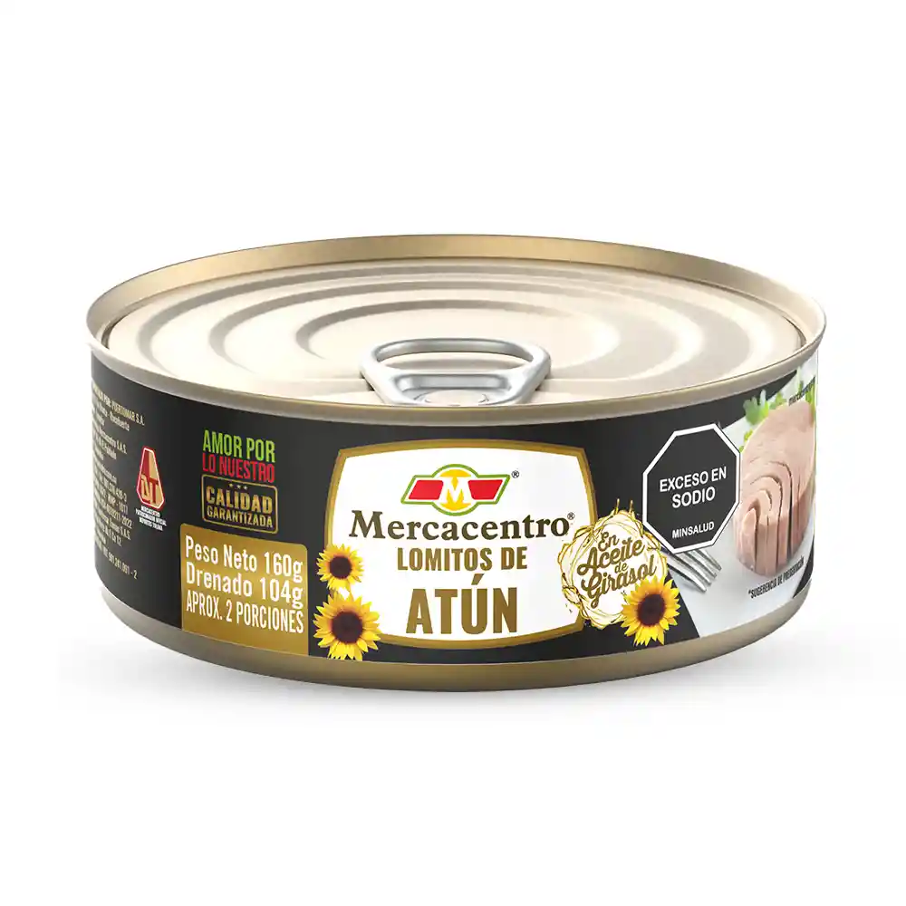 Atún Mercacentro En Aceite Girasol X 160 G