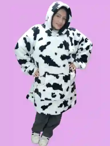 Hoodie Gigante Talla Unica Vaquitas
