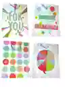 Bolsas Grandes Para Regalos Cumpleaños Happy Birthday Fiestas Colores Pastel X4 Und