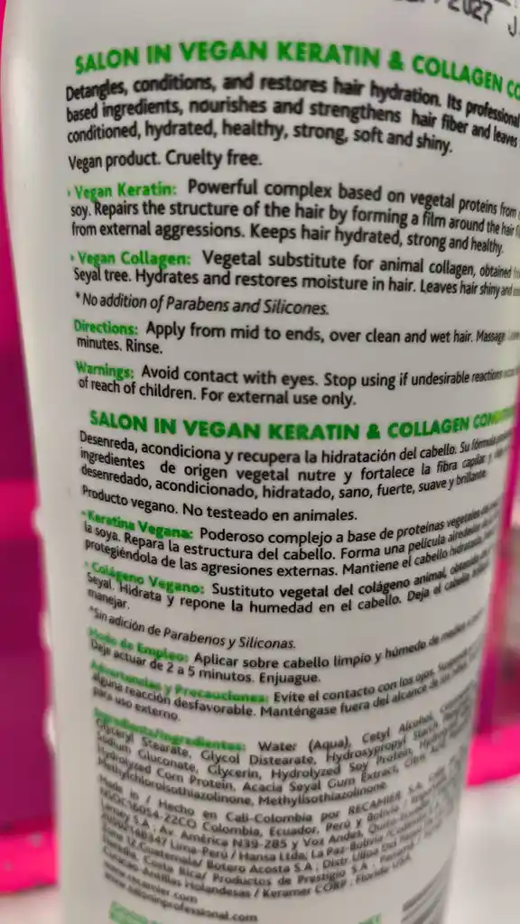 Acondicionador Recamier Salon In 1000 Ml