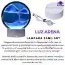 Lampara Led De Arena Movediza Luz Sand Art Roja