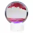 Lampara Led De Arena Movediza Luz Sand Art Roja