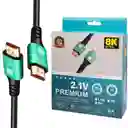 Cable Hdmi 8k 5 Metros Hdtv Cable Hdmi 2.1 Alta Velocidad