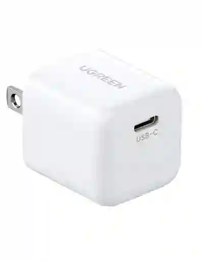 Mini Cargador Ugreen Usb-c Blanco 20w Pd (10219)