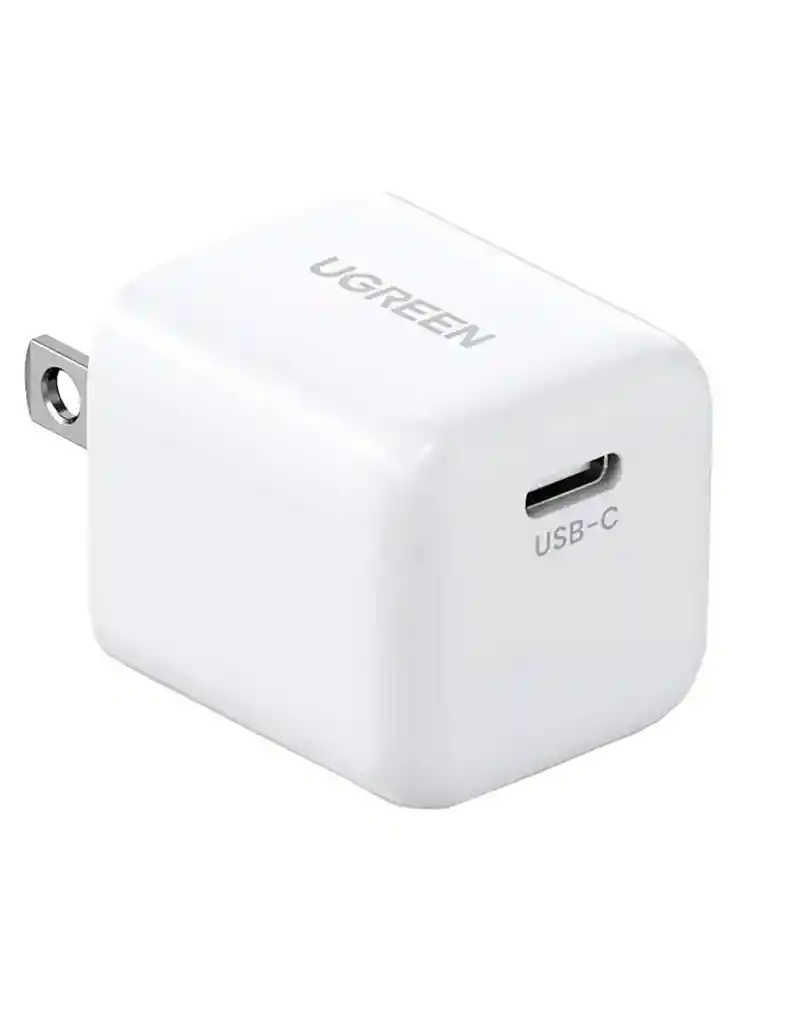 Mini Cargador Ugreen Usb-c Blanco 20w Pd (10219)