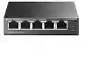Switch Tp-link Tl-sf1005lp 5 Puertos 10/100 4 Poe Metálico