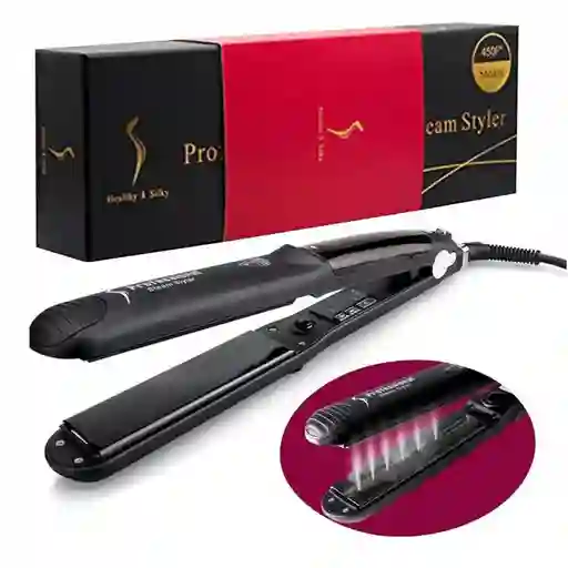 Plancha De Pelo A Vapor Keratina Y Argán Profesional 450 °f