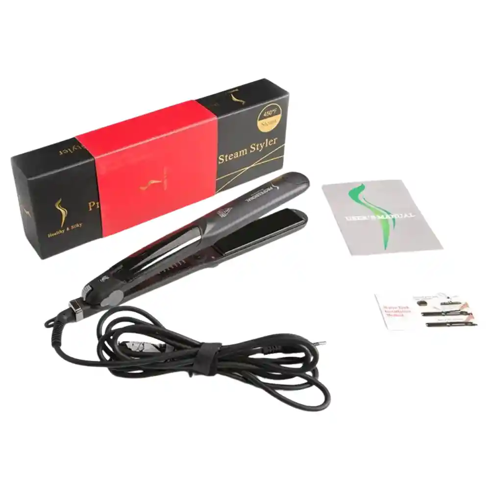 Plancha De Pelo A Vapor Keratina Y Argán Profesional 450 °f
