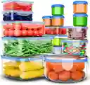 Refractarios Herméticos X16 Organizadores De Cocina 32 Piezas Tuppers