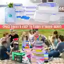 Refractarios Herméticos X16 Organizadores De Cocina 32 Piezas Tuppers