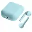 Audífonos Inalámbricos Bluetooth Inpods 12 Azul Claro