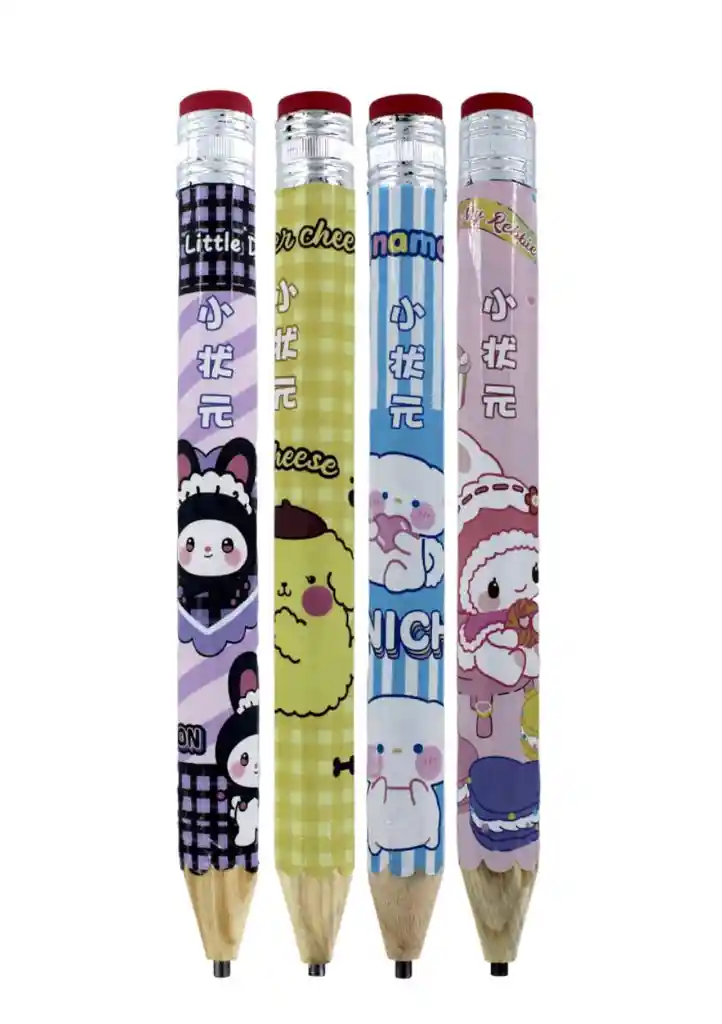 Lápiz Gigante Diseños 34cm , Lápiz De Madera Gigante Diseños Unidad