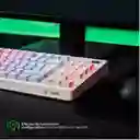 Teclado Mecanico Quasar Rgb White Idioma Español Latinoamérica Color Del Teclado Azul