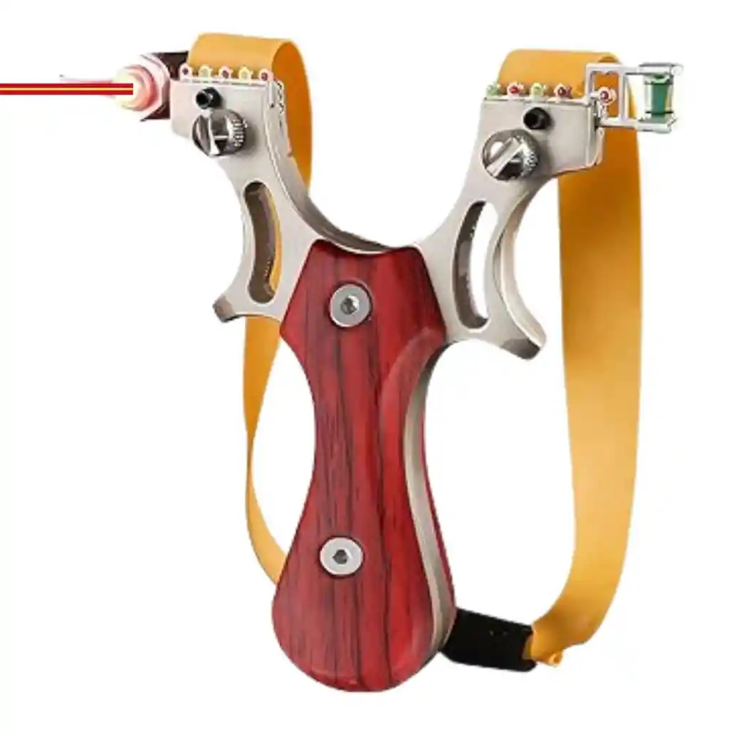 Cauchera Resortera Profesional Lanzador Con Laser Mn002