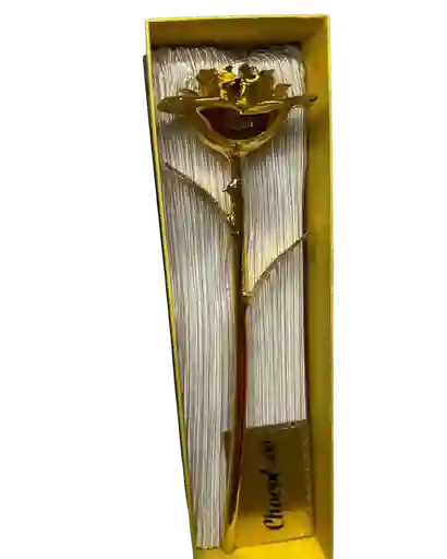 Flor Bañada En Oro