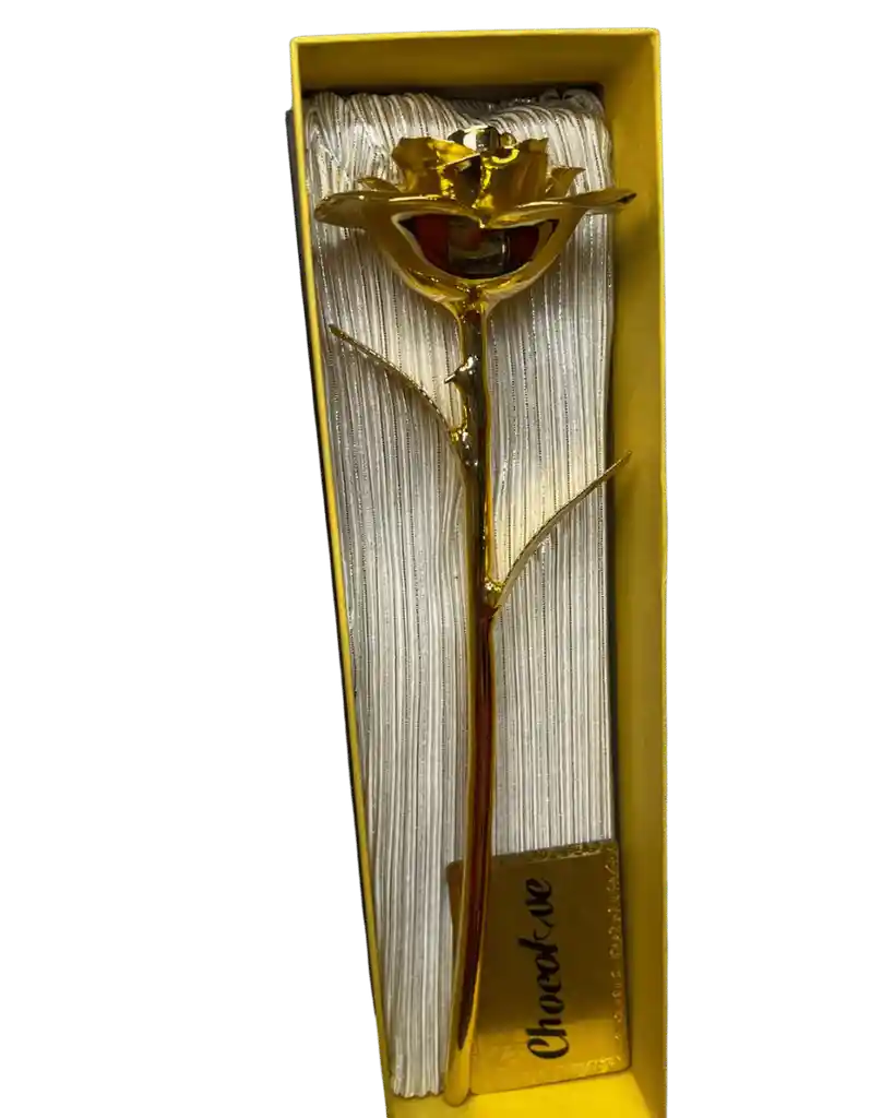 Flor Bañada En Oro