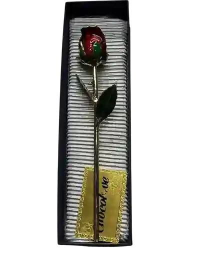 Flor Bañada En Oro 2