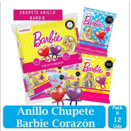 Chupete Anillo Barbie Paqx12und