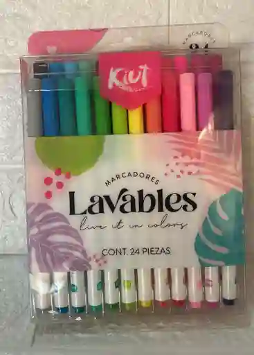 Marcadores O Plumones Kuit Lavables X24