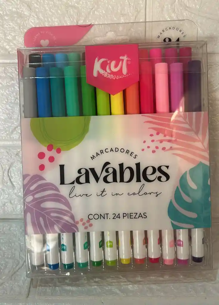 Marcadores O Plumones Kuit Lavables X24