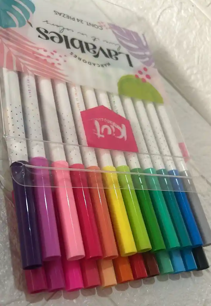 Marcadores O Plumones Kuit Lavables X24