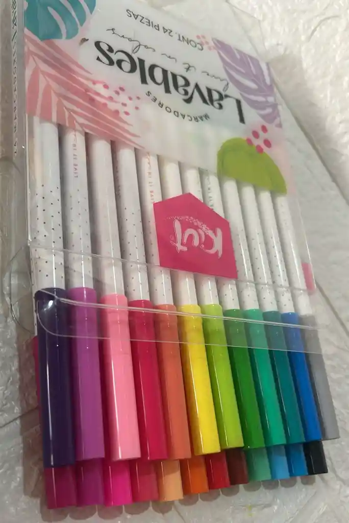 Marcadores O Plumones Kuit Lavables X24